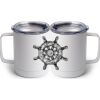 10 oz. White Stainless Steel Coffee Mug Thumbnail