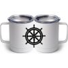 10 oz. White Stainless Steel Coffee Mug Thumbnail