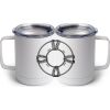 10 oz. White Stainless Steel Coffee Mug Thumbnail