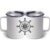 10 oz. White Stainless Steel Coffee Mug Thumbnail