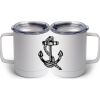 10 oz. White Stainless Steel Coffee Mug Thumbnail