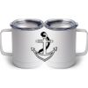 10 oz. White Stainless Steel Coffee Mug Thumbnail