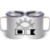 10 oz. White Stainless Steel Coffee Mug Thumbnail