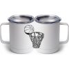 10 oz. White Stainless Steel Coffee Mug Thumbnail