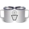 10 oz. White Stainless Steel Coffee Mug Thumbnail