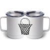 10 oz. White Stainless Steel Coffee Mug Thumbnail