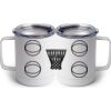 10 oz. White Stainless Steel Coffee Mug Thumbnail