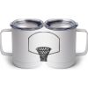10 oz. White Stainless Steel Coffee Mug Thumbnail