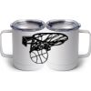 10 oz. White Stainless Steel Coffee Mug Thumbnail