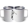 10 oz. White Stainless Steel Coffee Mug Thumbnail