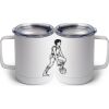 10 oz. White Stainless Steel Coffee Mug Thumbnail