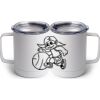 10 oz. White Stainless Steel Coffee Mug Thumbnail