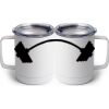 10 oz. White Stainless Steel Coffee Mug Thumbnail