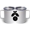 10 oz. White Stainless Steel Coffee Mug Thumbnail