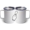 10 oz. White Stainless Steel Coffee Mug Thumbnail
