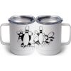 10 oz. White Stainless Steel Coffee Mug Thumbnail