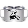 10 oz. White Stainless Steel Coffee Mug Thumbnail