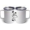 10 oz. White Stainless Steel Coffee Mug Thumbnail