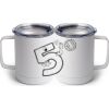 10 oz. White Stainless Steel Coffee Mug Thumbnail