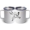 10 oz. White Stainless Steel Coffee Mug Thumbnail