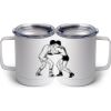 10 oz. White Stainless Steel Coffee Mug Thumbnail
