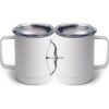 10 oz. White Stainless Steel Coffee Mug Thumbnail