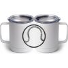 10 oz. White Stainless Steel Coffee Mug Thumbnail