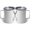 10 oz. White Stainless Steel Coffee Mug Thumbnail