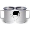 10 oz. White Stainless Steel Coffee Mug Thumbnail