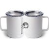 10 oz. White Stainless Steel Coffee Mug Thumbnail