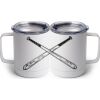 10 oz. White Stainless Steel Coffee Mug Thumbnail