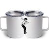 10 oz. White Stainless Steel Coffee Mug Thumbnail