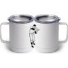 10 oz. White Stainless Steel Coffee Mug Thumbnail