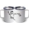 10 oz. White Stainless Steel Coffee Mug Thumbnail