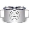 10 oz. White Stainless Steel Coffee Mug Thumbnail