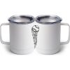 10 oz. White Stainless Steel Coffee Mug Thumbnail