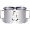 10 oz. White Stainless Steel Coffee Mug Thumbnail