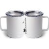 10 oz. White Stainless Steel Coffee Mug Thumbnail