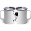 10 oz. White Stainless Steel Coffee Mug Thumbnail