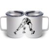 10 oz. White Stainless Steel Coffee Mug Thumbnail