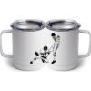 10 oz. White Stainless Steel Coffee Mug Thumbnail