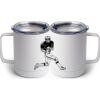 10 oz. White Stainless Steel Coffee Mug Thumbnail