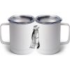 10 oz. White Stainless Steel Coffee Mug Thumbnail