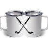 10 oz. White Stainless Steel Coffee Mug Thumbnail