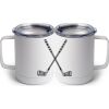 10 oz. White Stainless Steel Coffee Mug Thumbnail