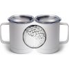 10 oz. White Stainless Steel Coffee Mug Thumbnail