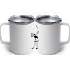 10 oz. White Stainless Steel Coffee Mug Thumbnail