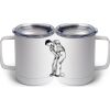 10 oz. White Stainless Steel Coffee Mug Thumbnail