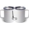 10 oz. White Stainless Steel Coffee Mug Thumbnail