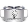 10 oz. White Stainless Steel Coffee Mug Thumbnail